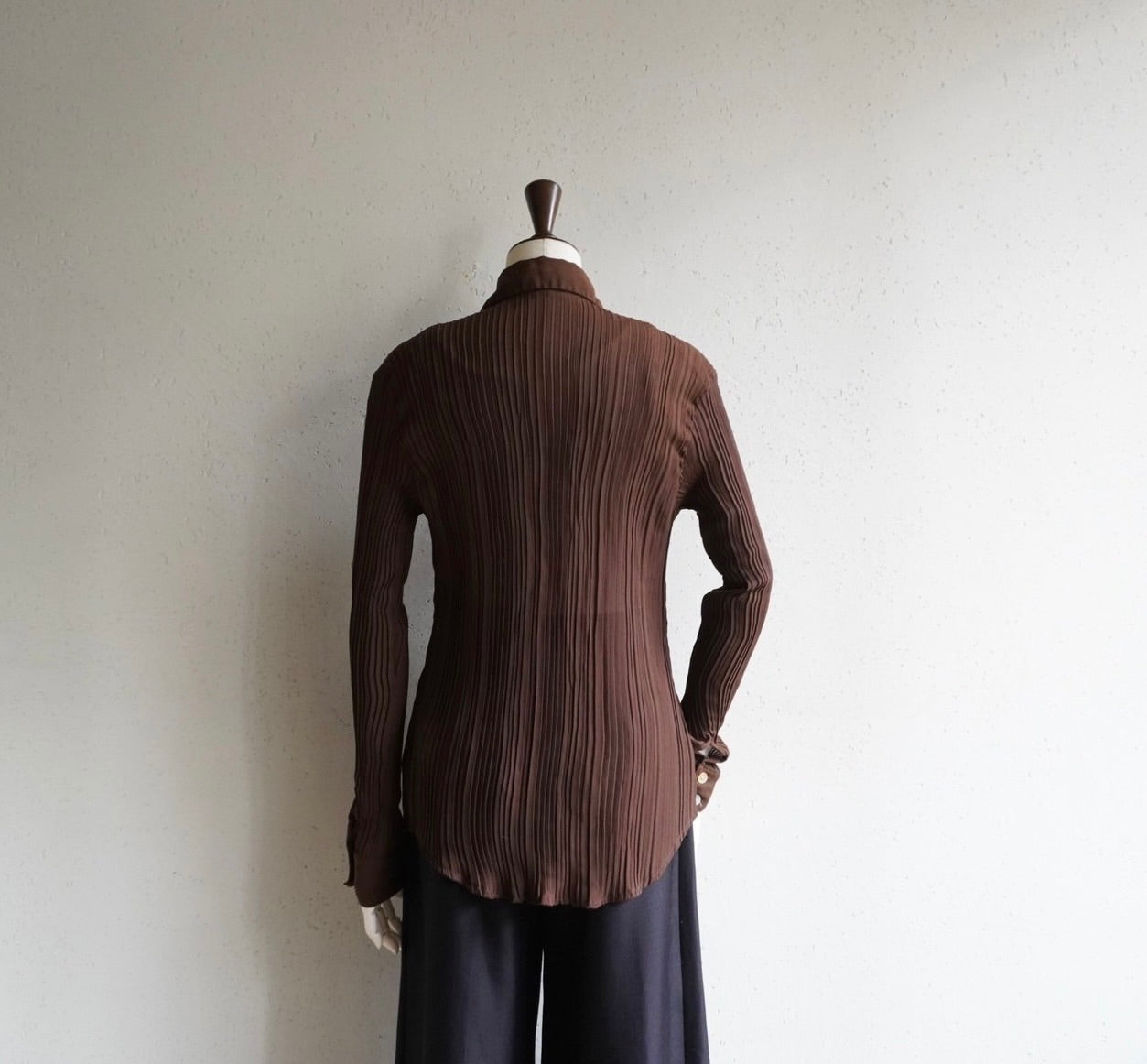 90s Pleated Design Shirt