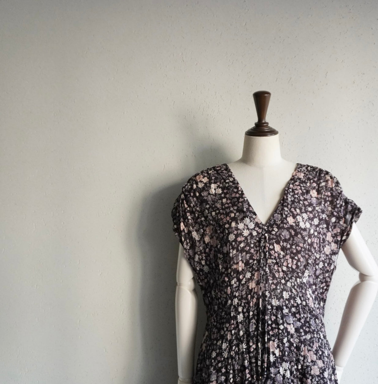 80s Printed Maxi Dress Made in USA