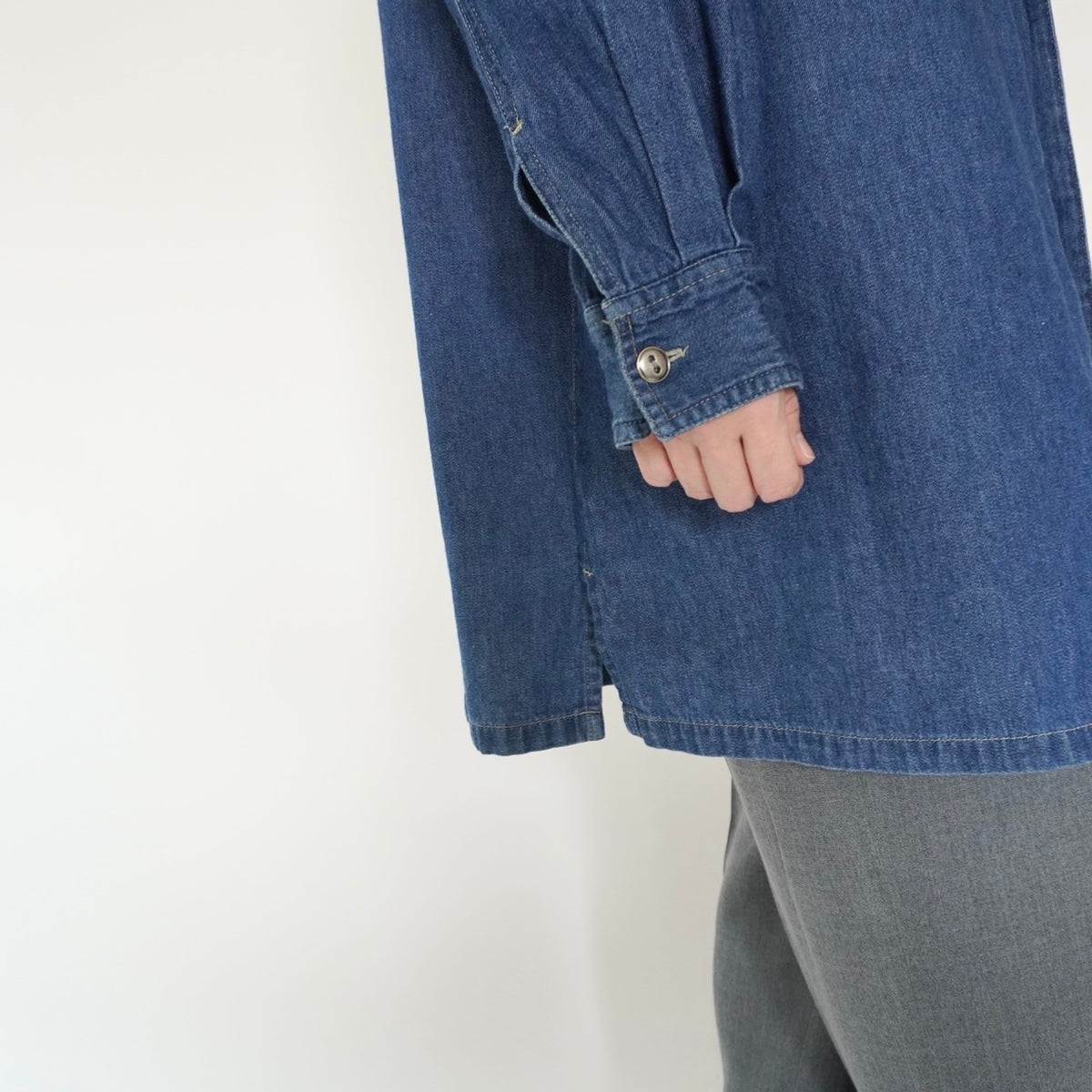 90s Denim Long Shirt