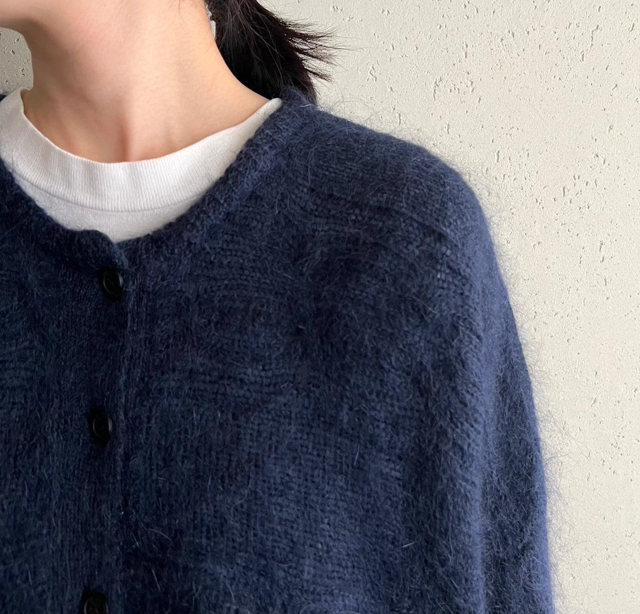 90s Navy Knit Cardigan