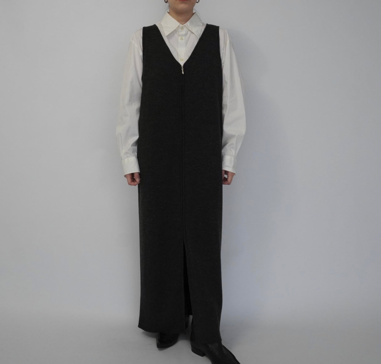 90s Zip Maxi Dress