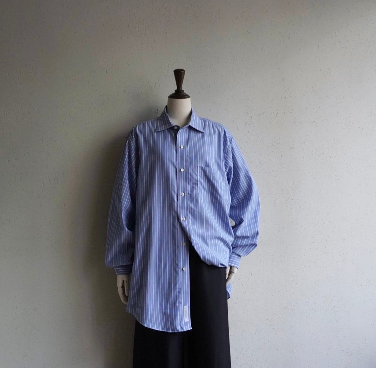 90s "Brooks Brothers" Blue Striped Shirt