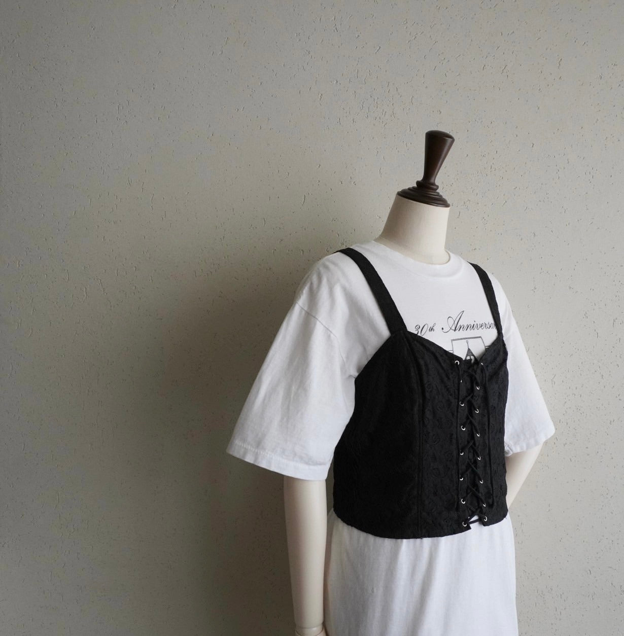 90s EURO Lace Up Top