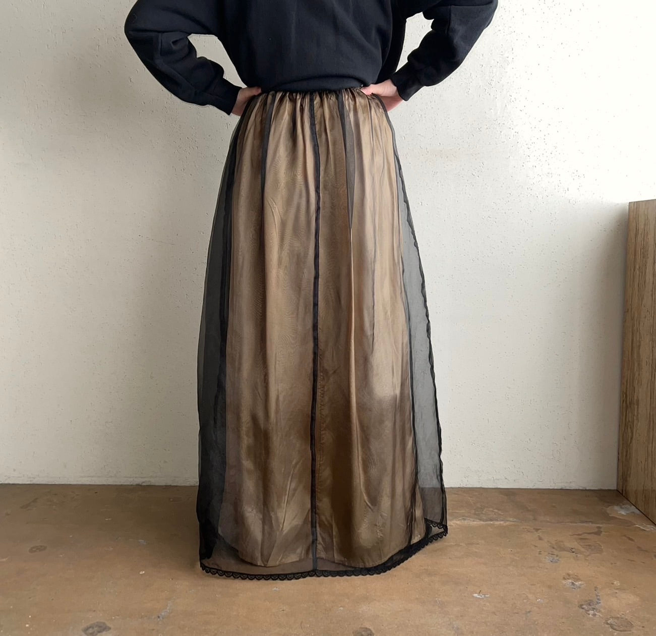 90s Sheer Skirt Made in USA