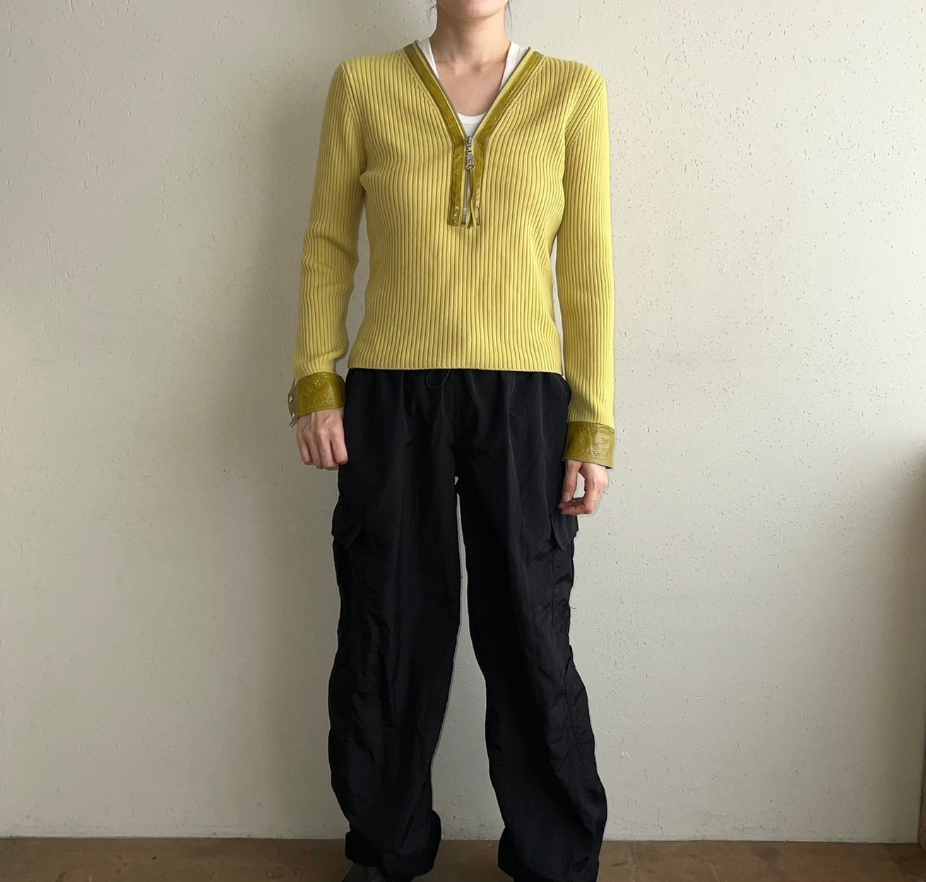 90s EURO Design Ribbed Top