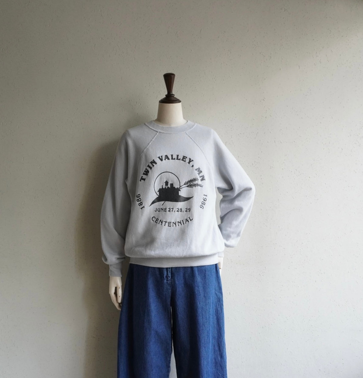 80s Printed Sweater Made in USA