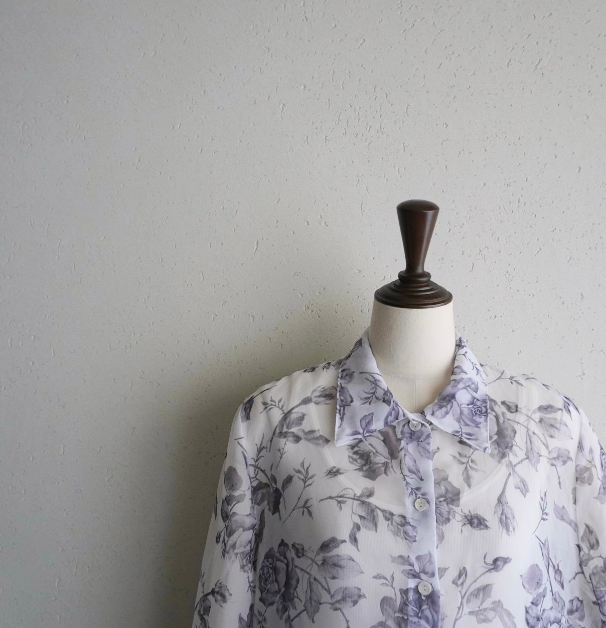90s Sheer Printed Shirt