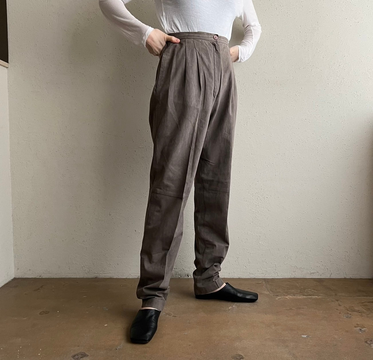 80s Suede Two-Piece Made in USA
