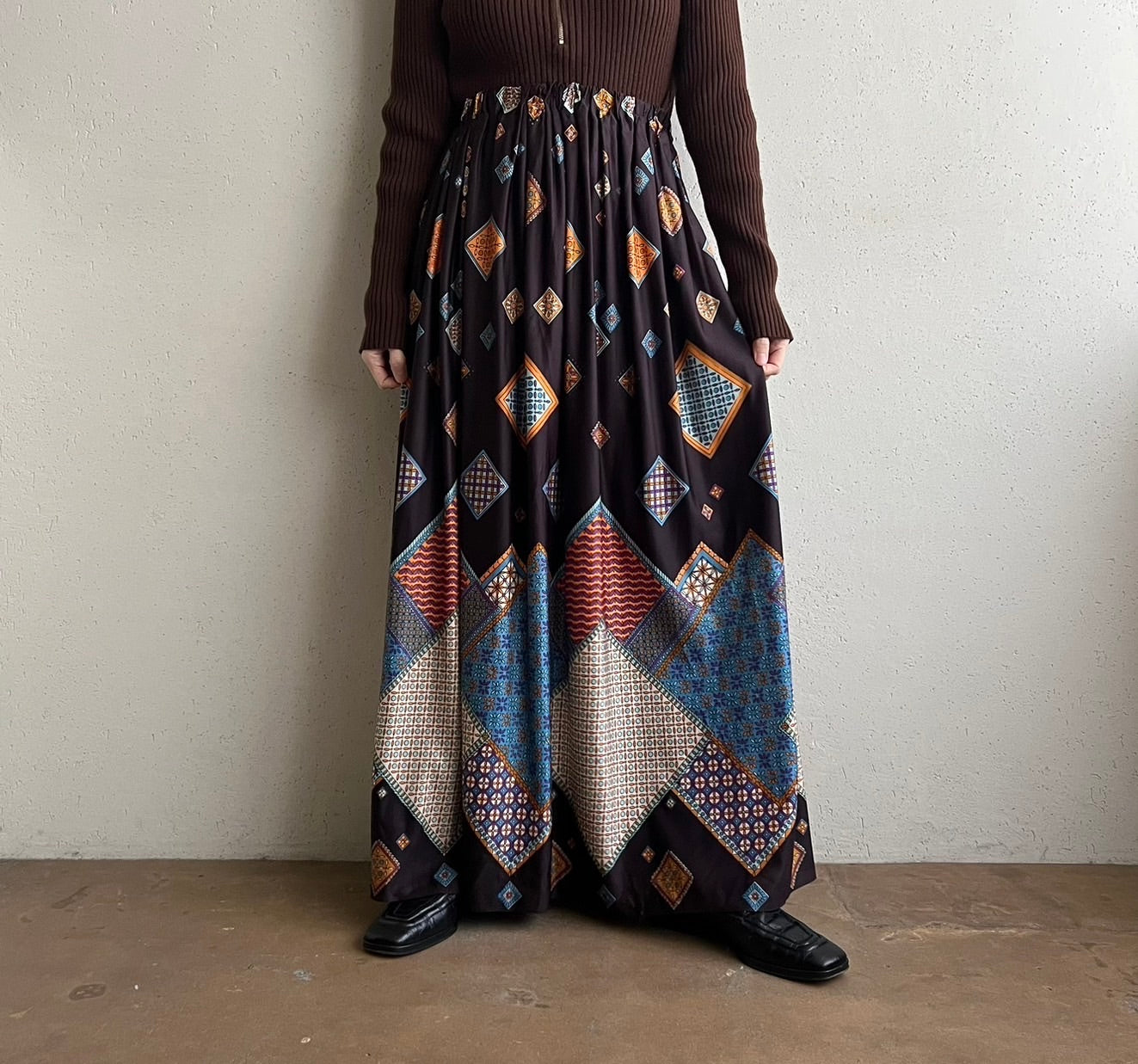 70s Printed Skirt