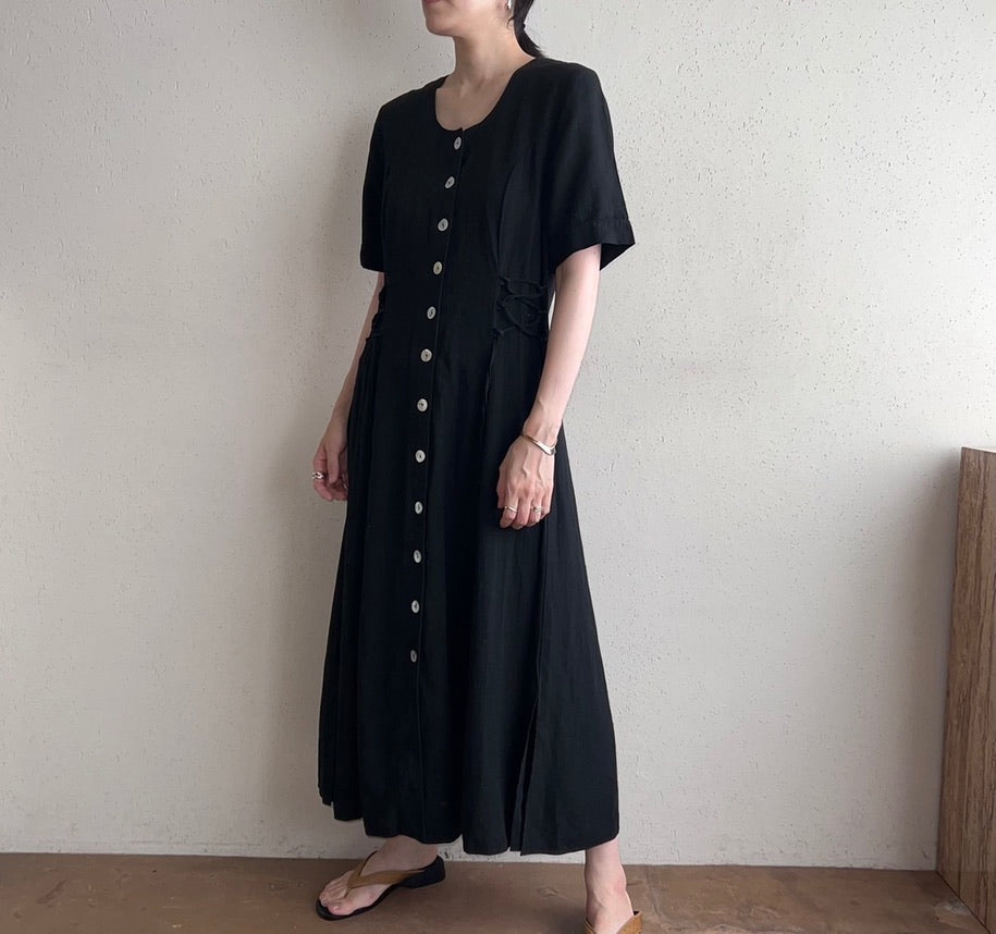 90s EURO Side Lace up Dress