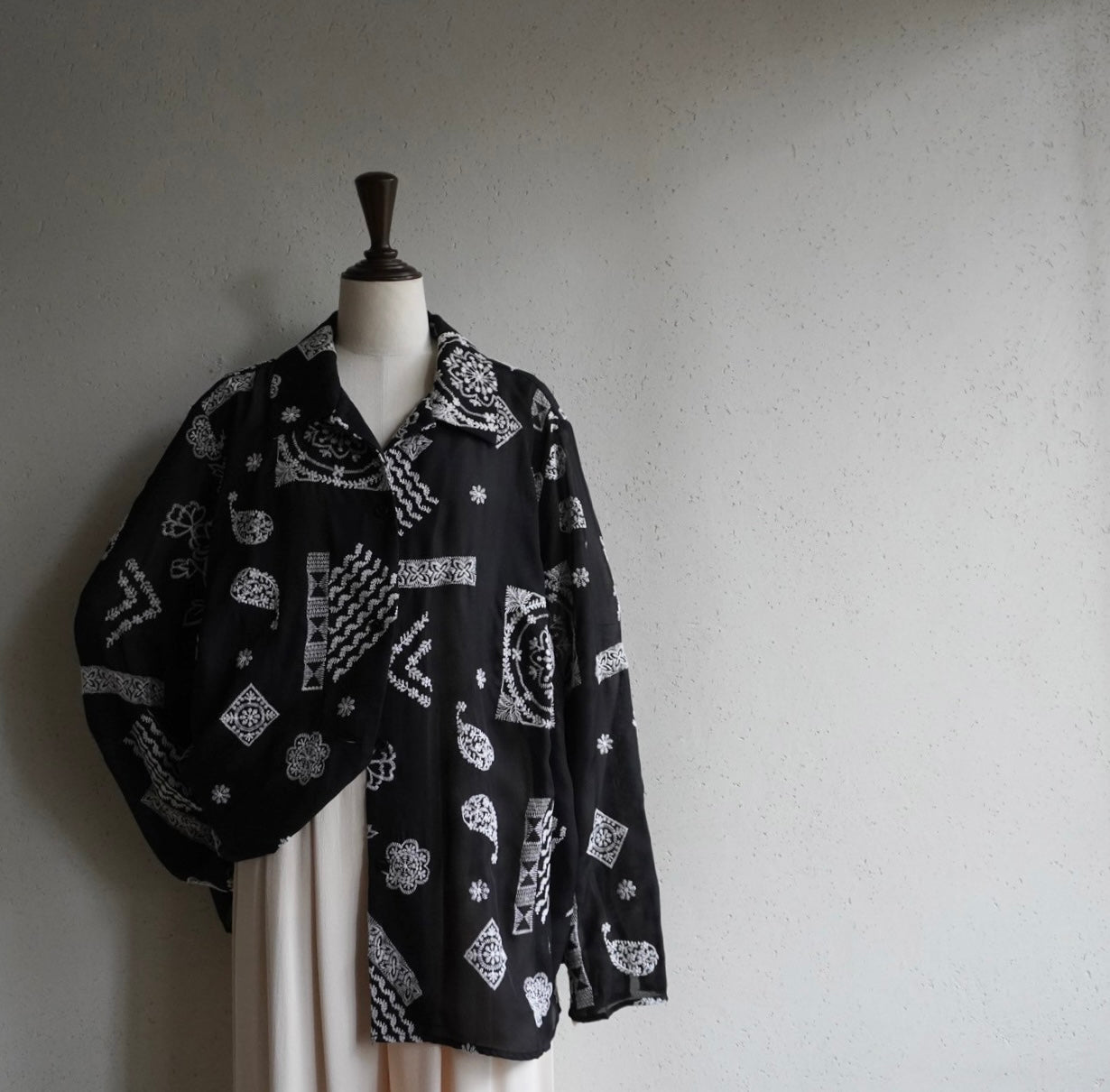 Embroidery Sheer Shirt