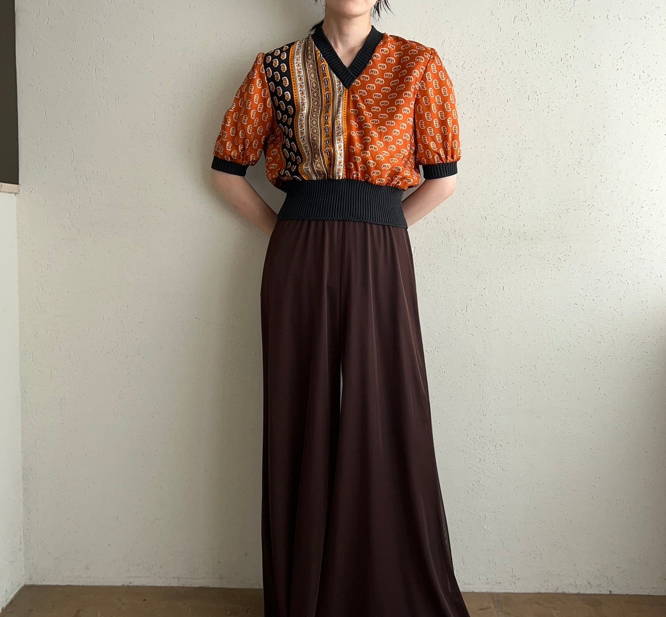 80s Printed Top