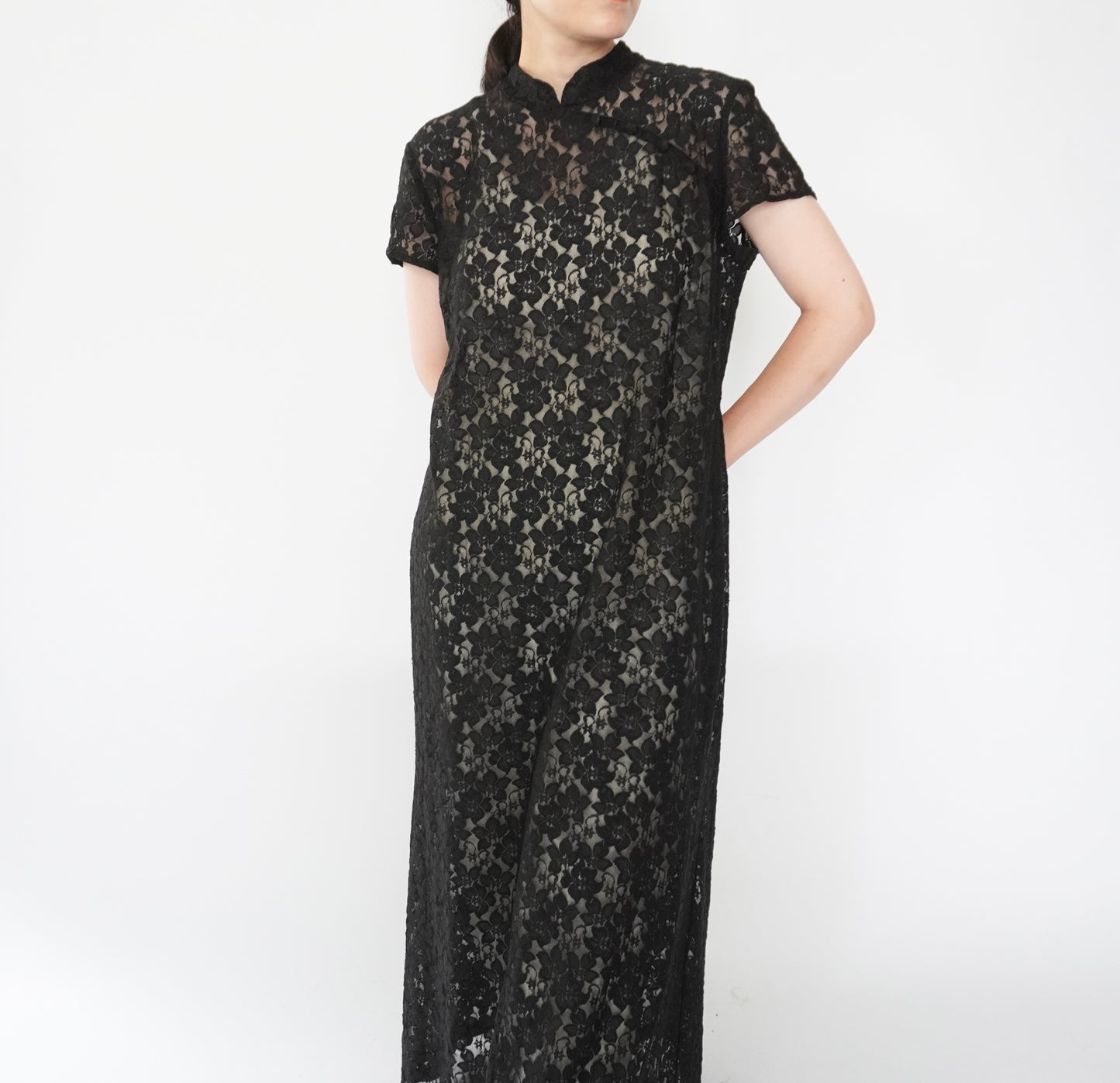 90s Lace Asian Design Dress