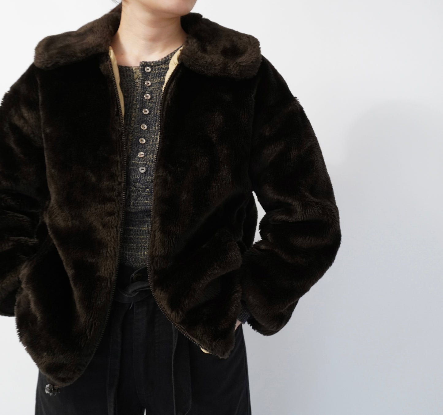 70s Fur Reversible Jacket