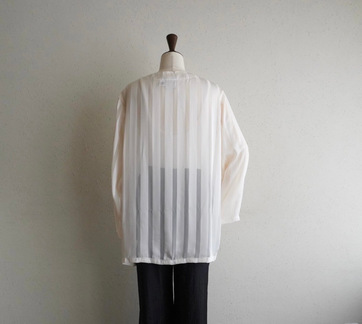 90s Sheer Striped Shirt