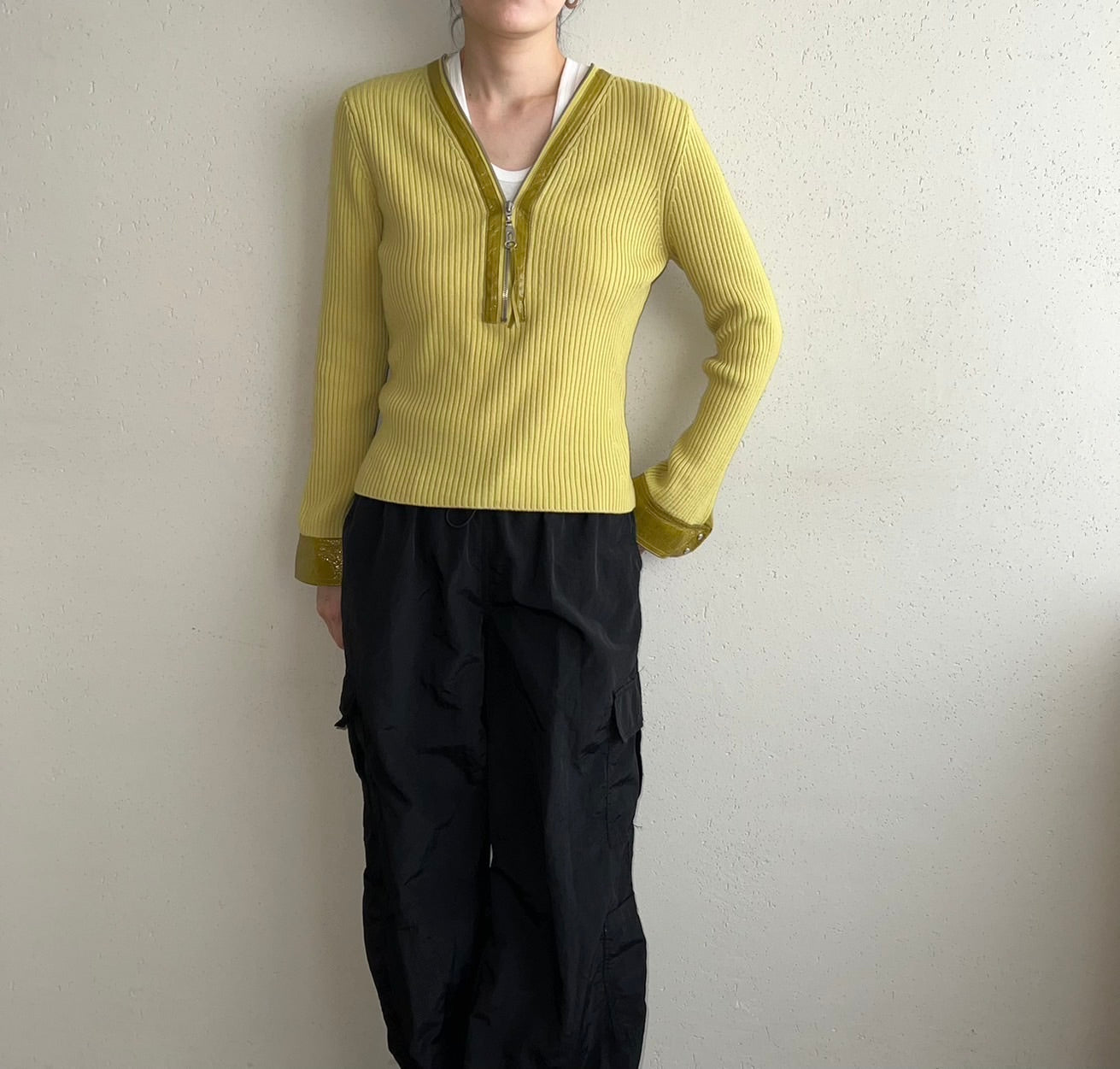 90s EURO Design Ribbed Top