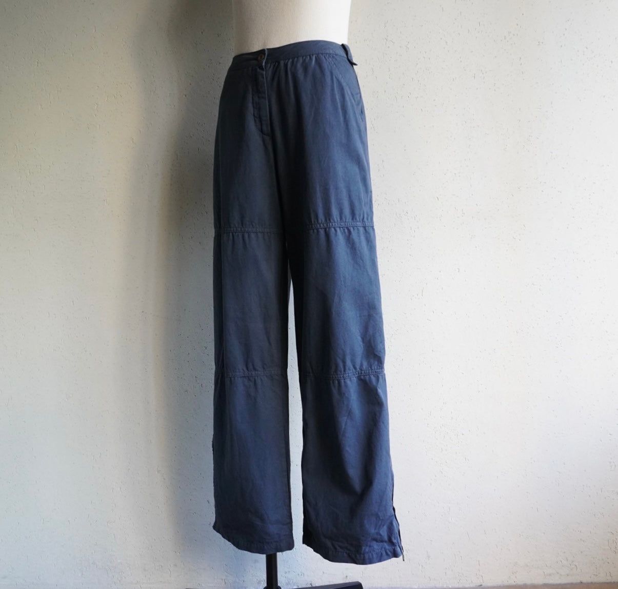 90s Zipped Wide Pants Made in Italy