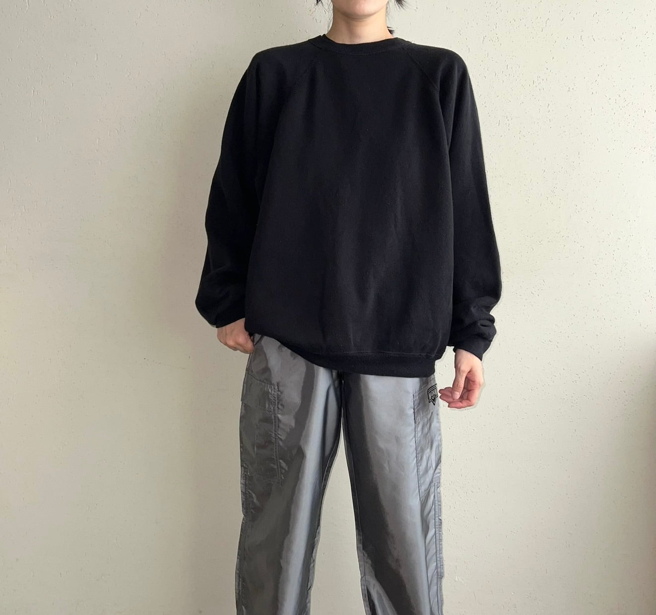 90s Black Sweater Made in USA