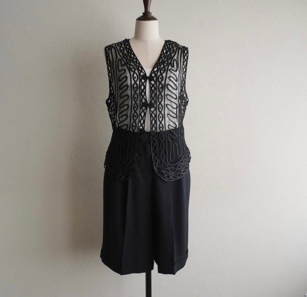 90s "amanda fielding" Wool Shorts Made in USA