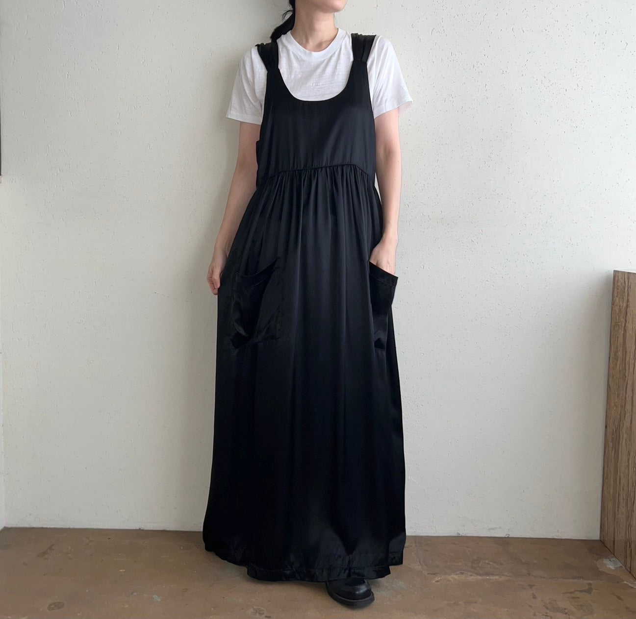 80s Satin Dress Made in USA