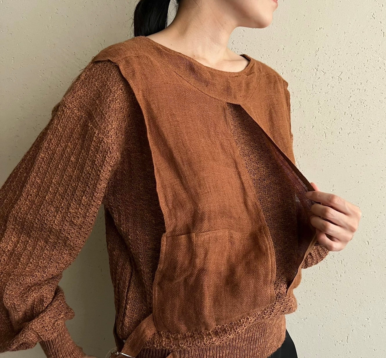 80s EURO Design Knit Top