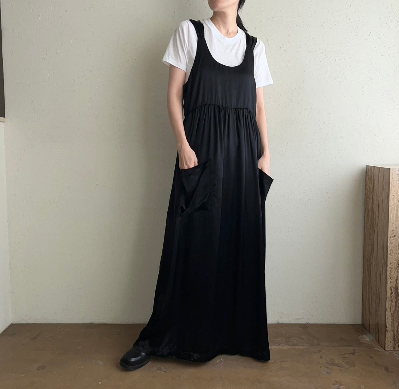 80s Satin Dress Made in USA