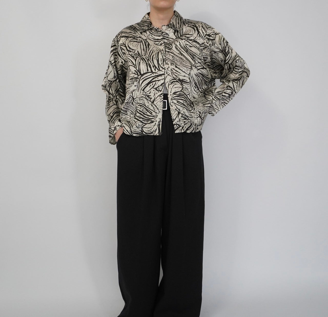 80s Pattern Shirt Made in USA