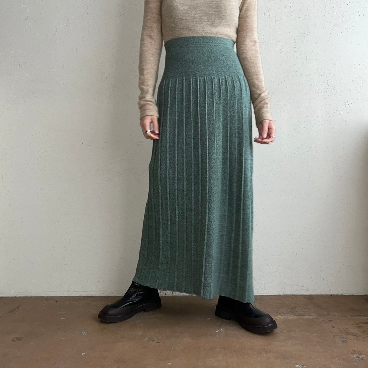 90s Cotton Knit Skirt Made in USA