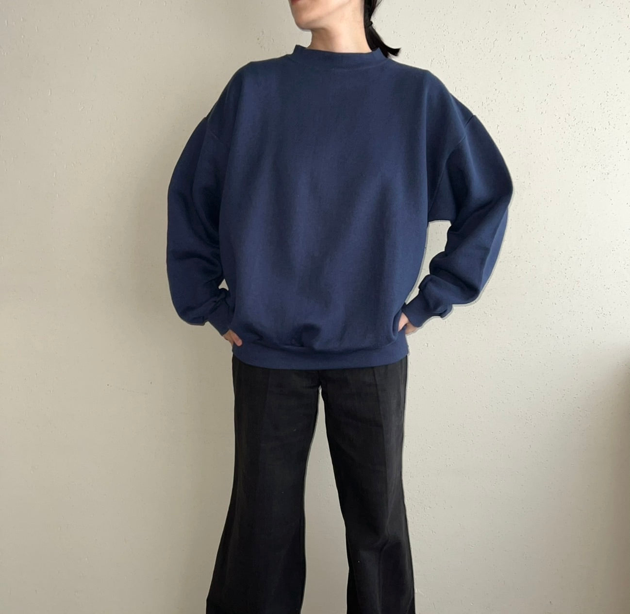 90s Navy Sweater Made in USA
