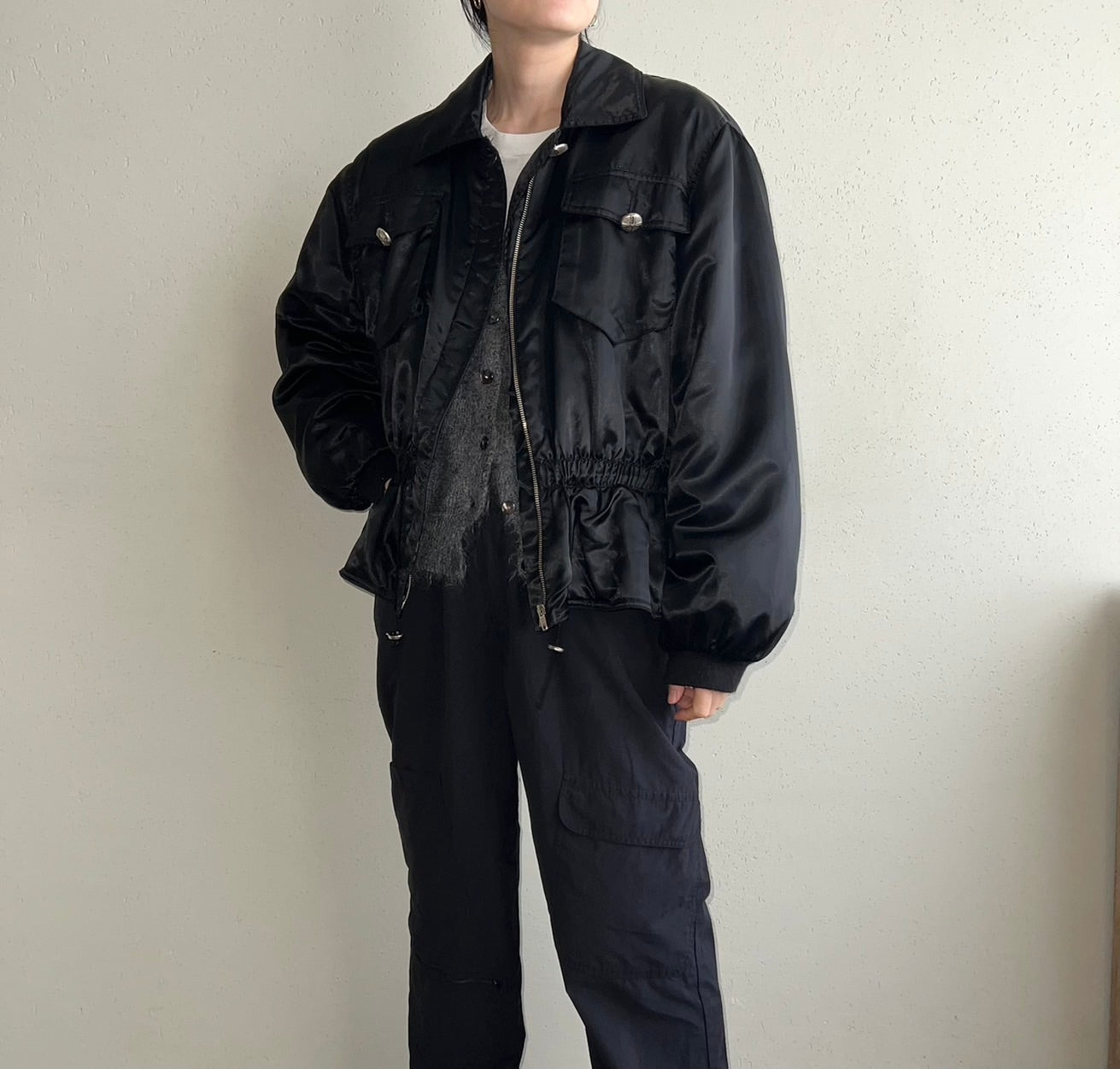 90s Black Design Jacket Made in Italy