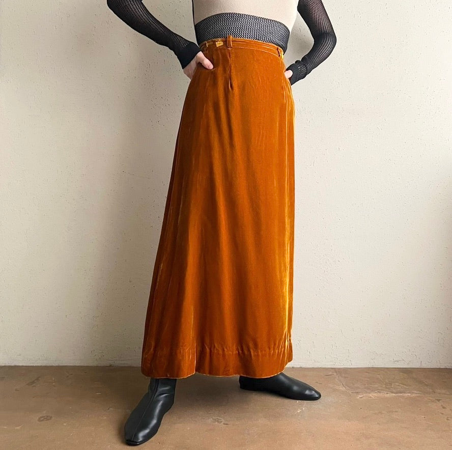 70s Velour Skirt