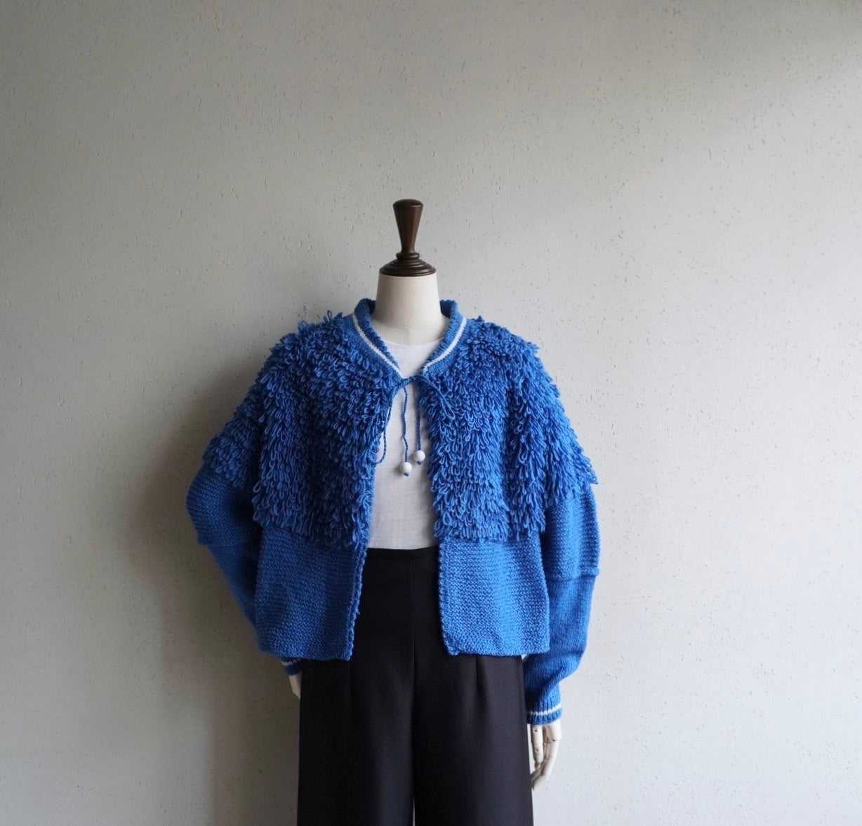 80s Design Knit Jacket,Cardigan