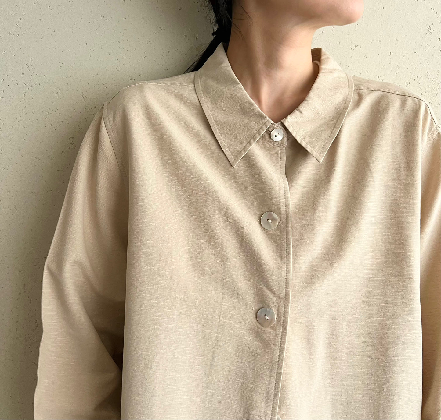 90s Silk Shirt Jacket