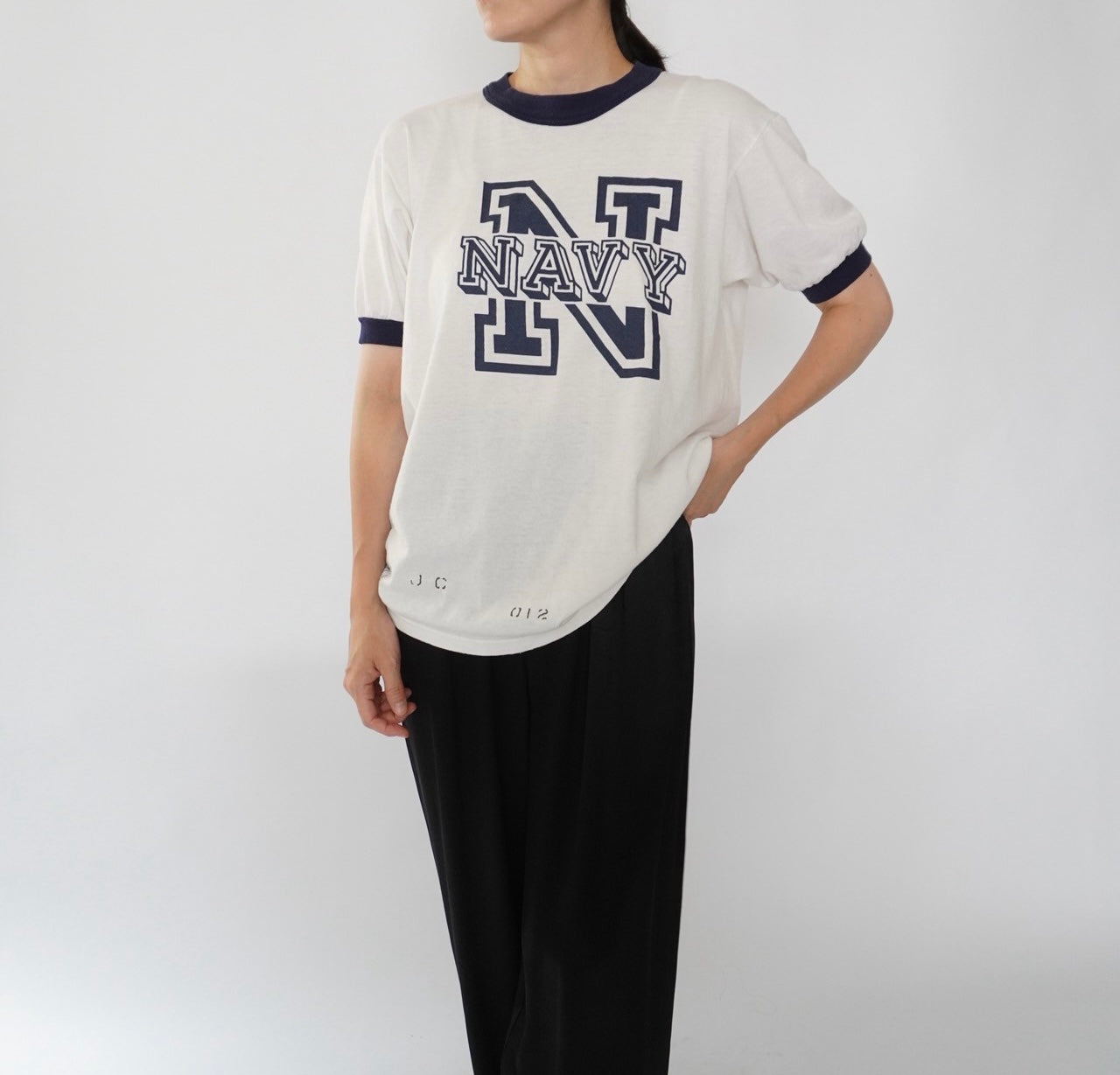 90s Printed Ringer T-shirt Made in USA