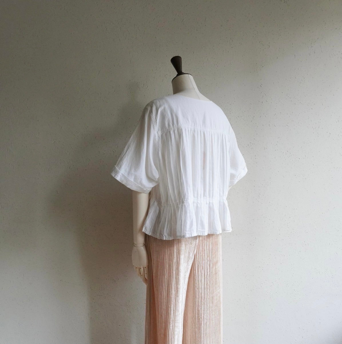 90s EURO Pleated Blouse