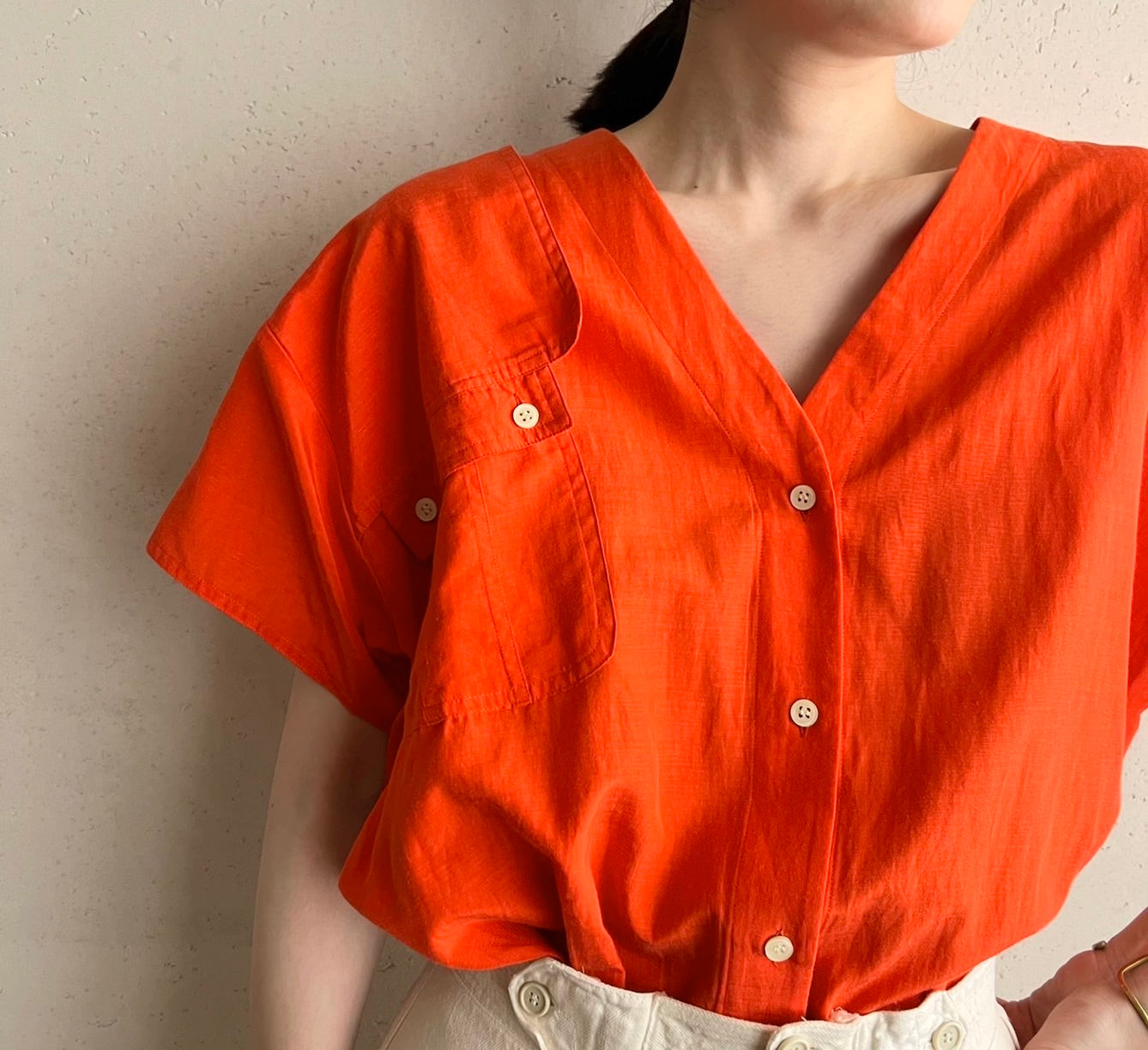 90s Silk Design Blouse