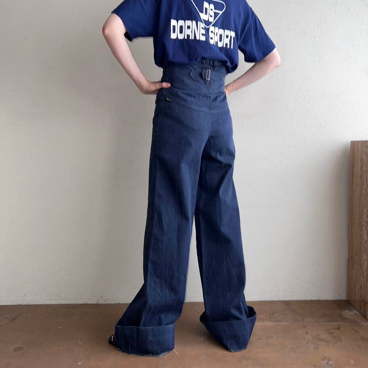 50s,60s High Waisted Denim