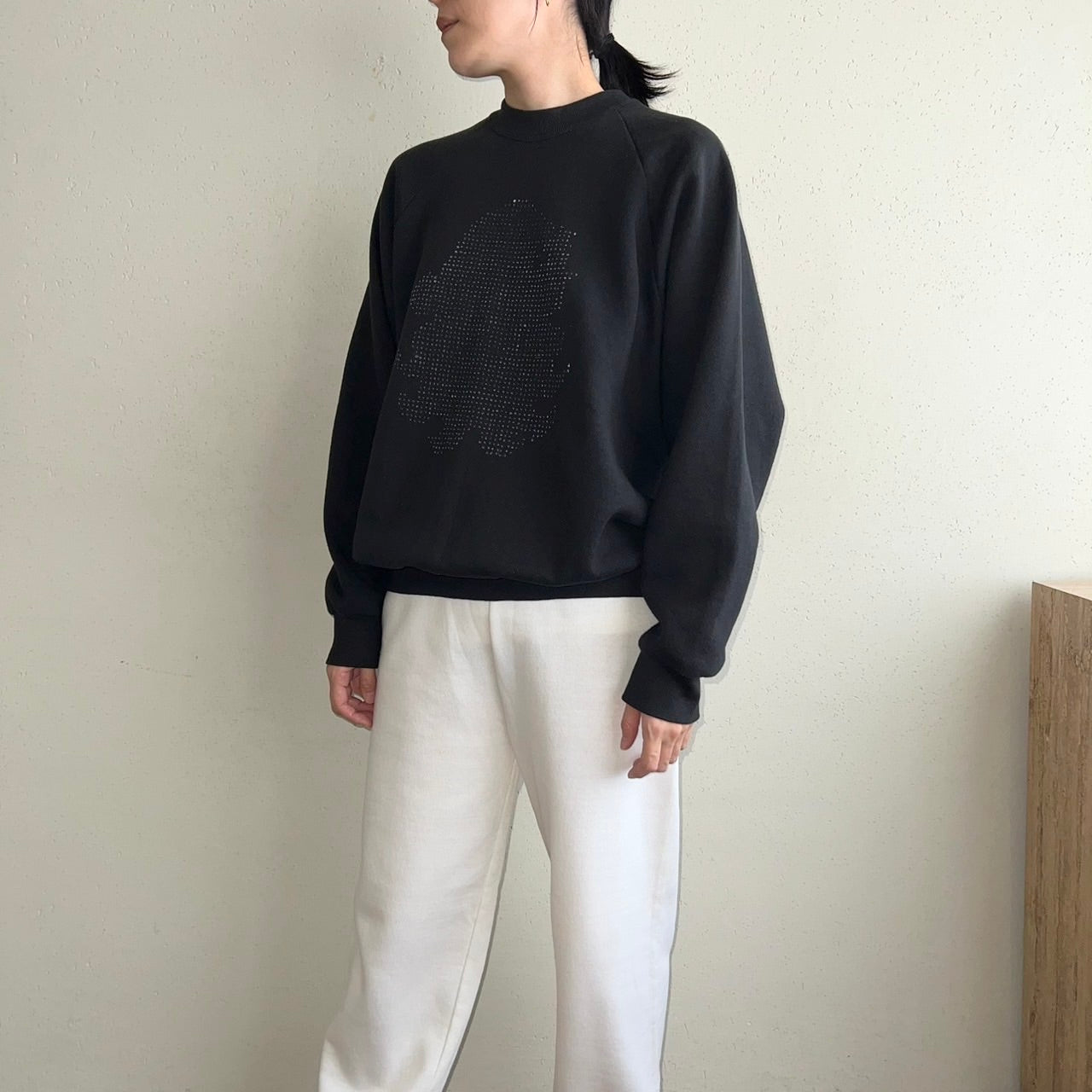 90s Hand Printed Sweater Made in USA