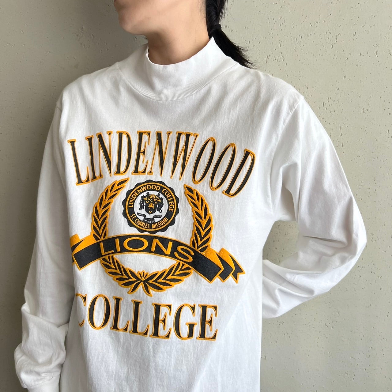 90s Printed Long T-shirt Made in USA