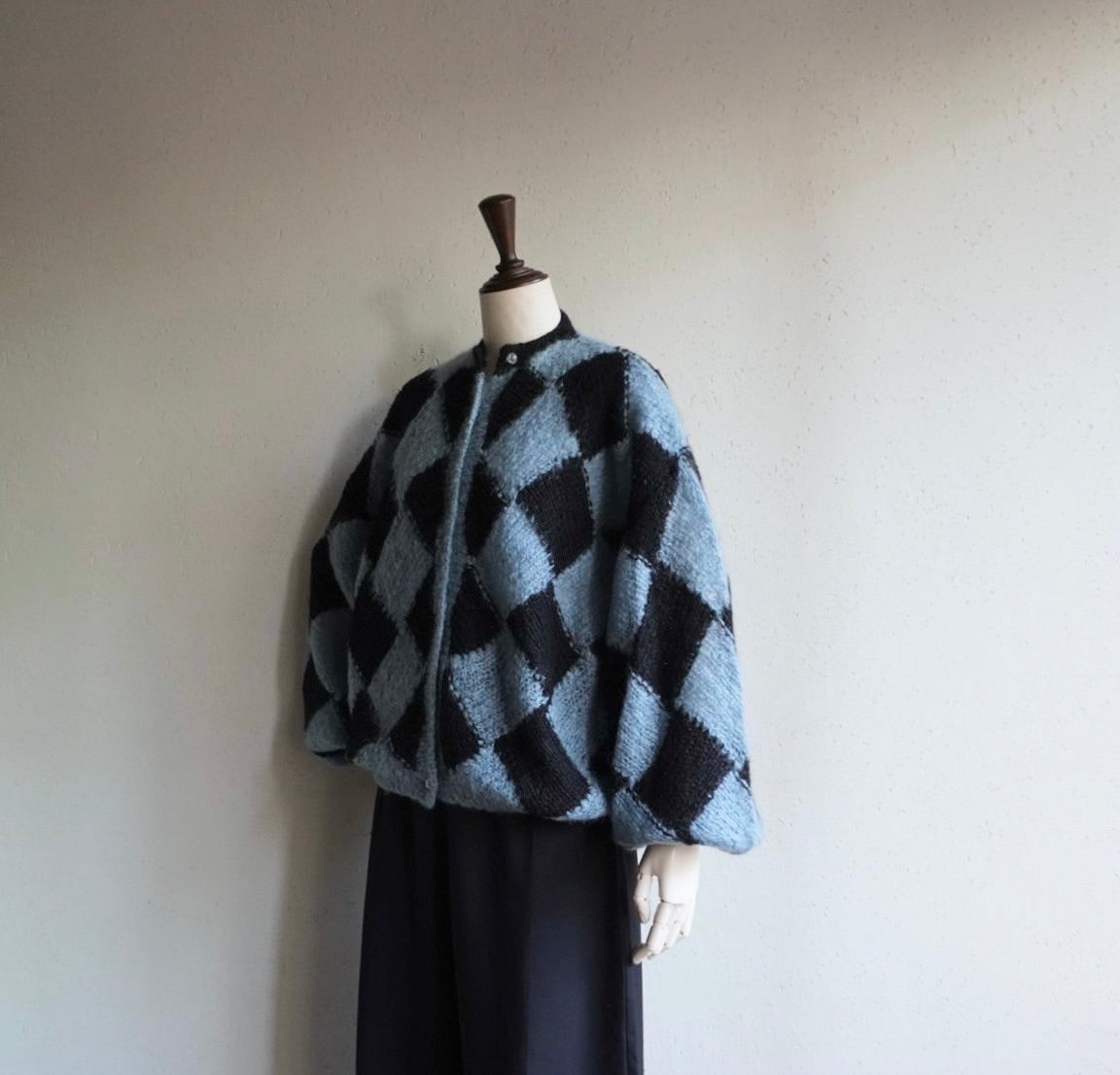 80s Pattern Knit Cardigan