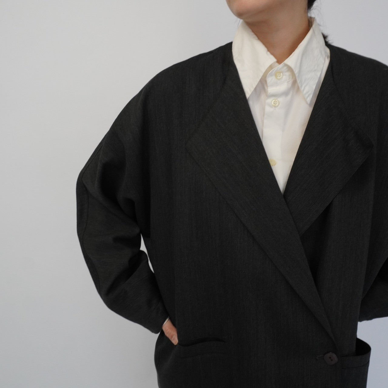 90s Design Wool Light Jacket