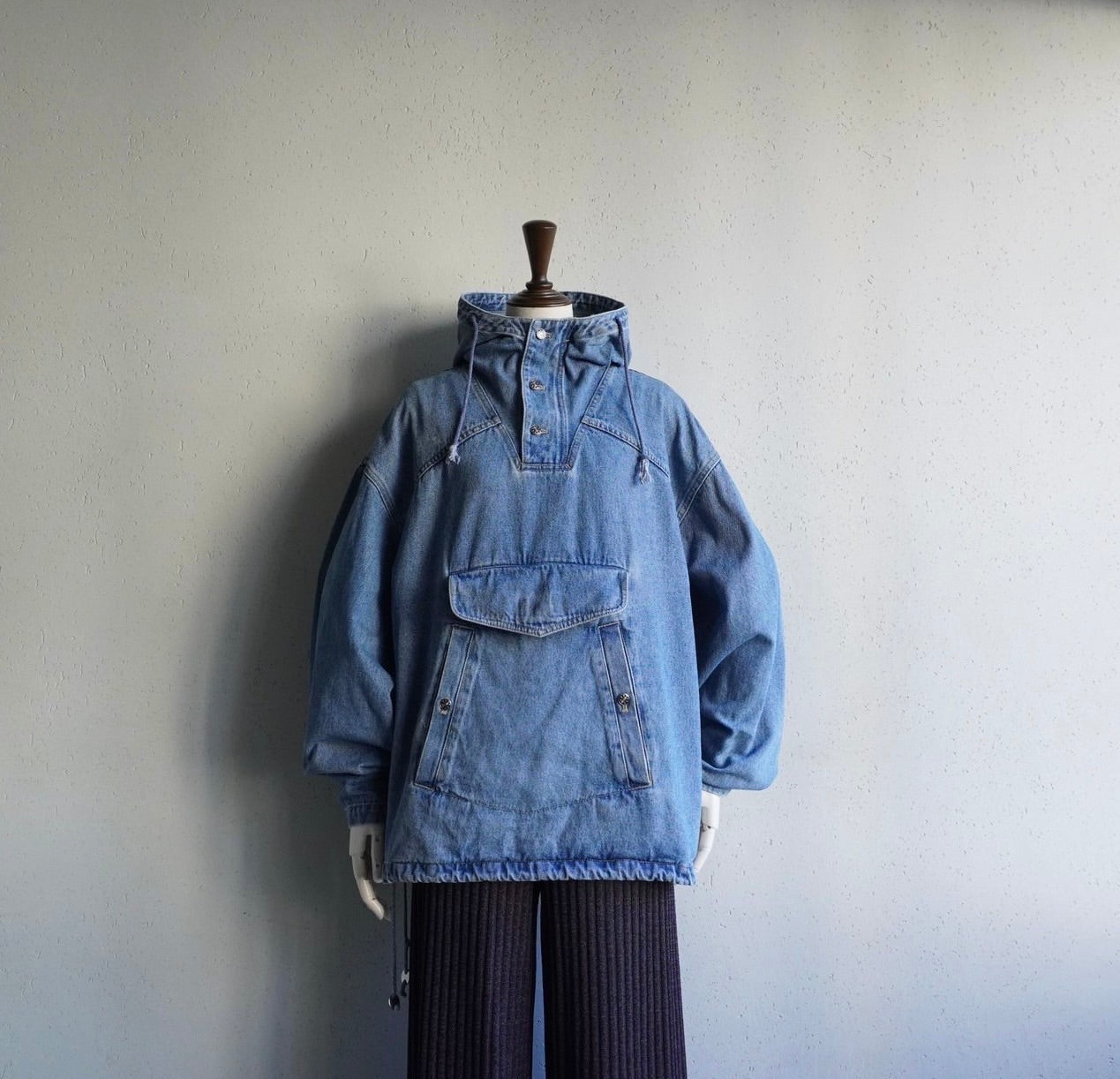 90s Denim Pullover Jacket