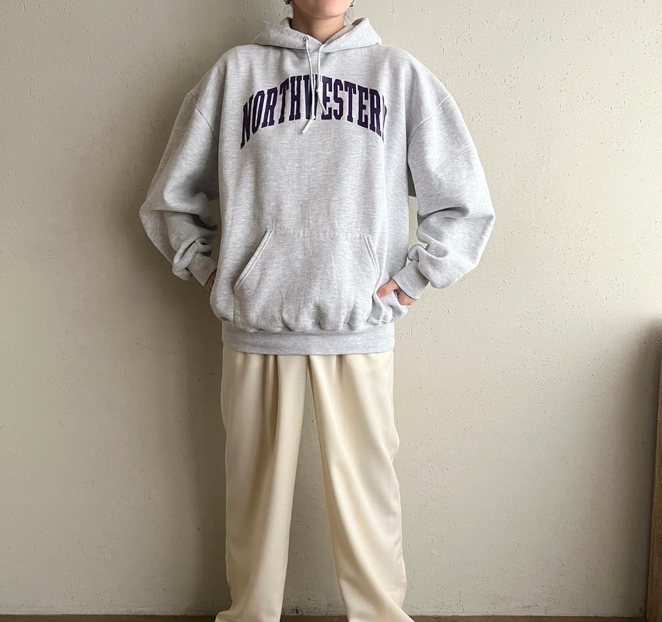 90s Hooded Sweater Made in USA