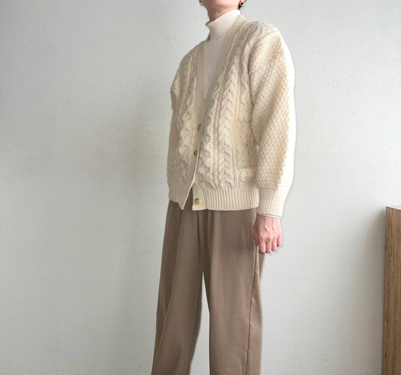 90s Wool Knit Cardigan Made in United Kingdom
