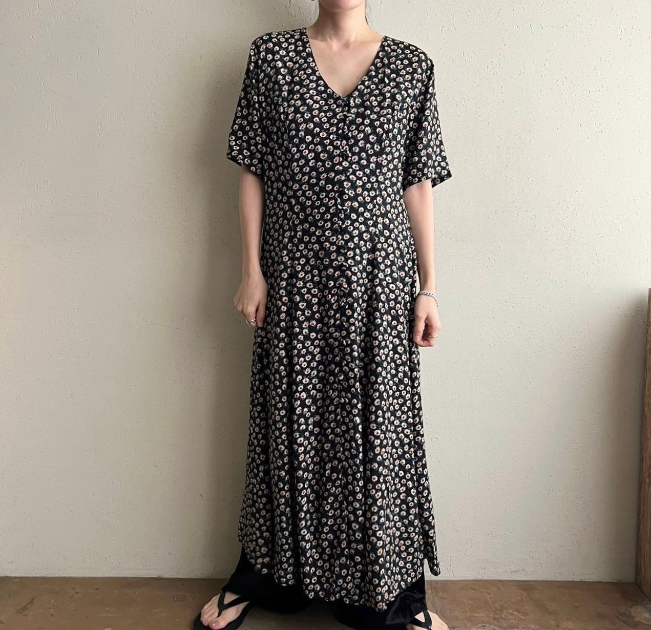 90s Printed Dress Made in Italy