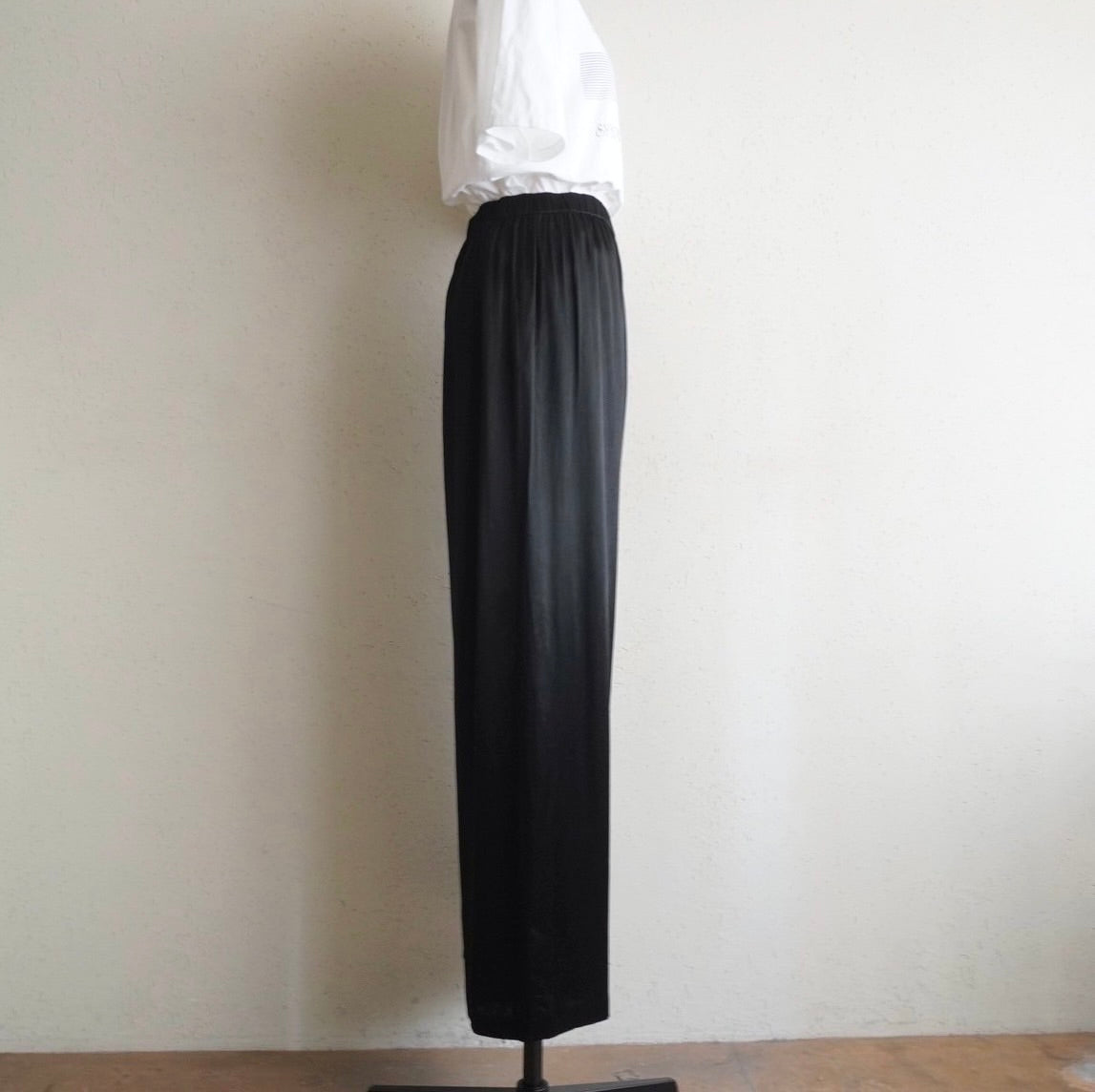 90s Black Satin Pants Made in USA