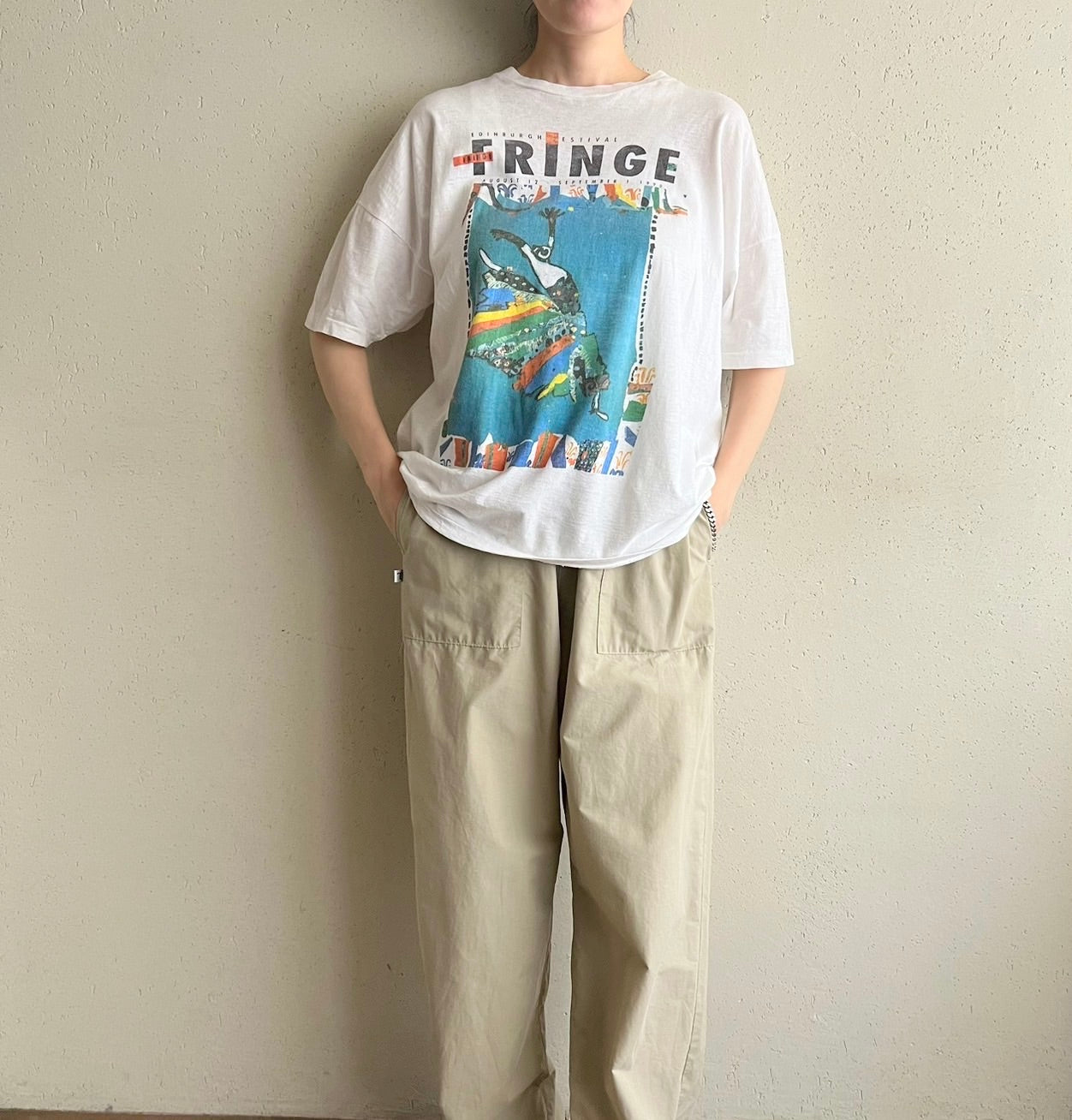 90s " Edinburgh Festival Fringe” Printed T-shirt