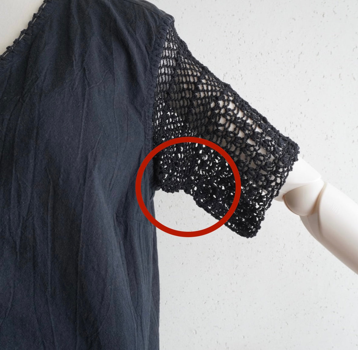 90s Crochet Design Blouse