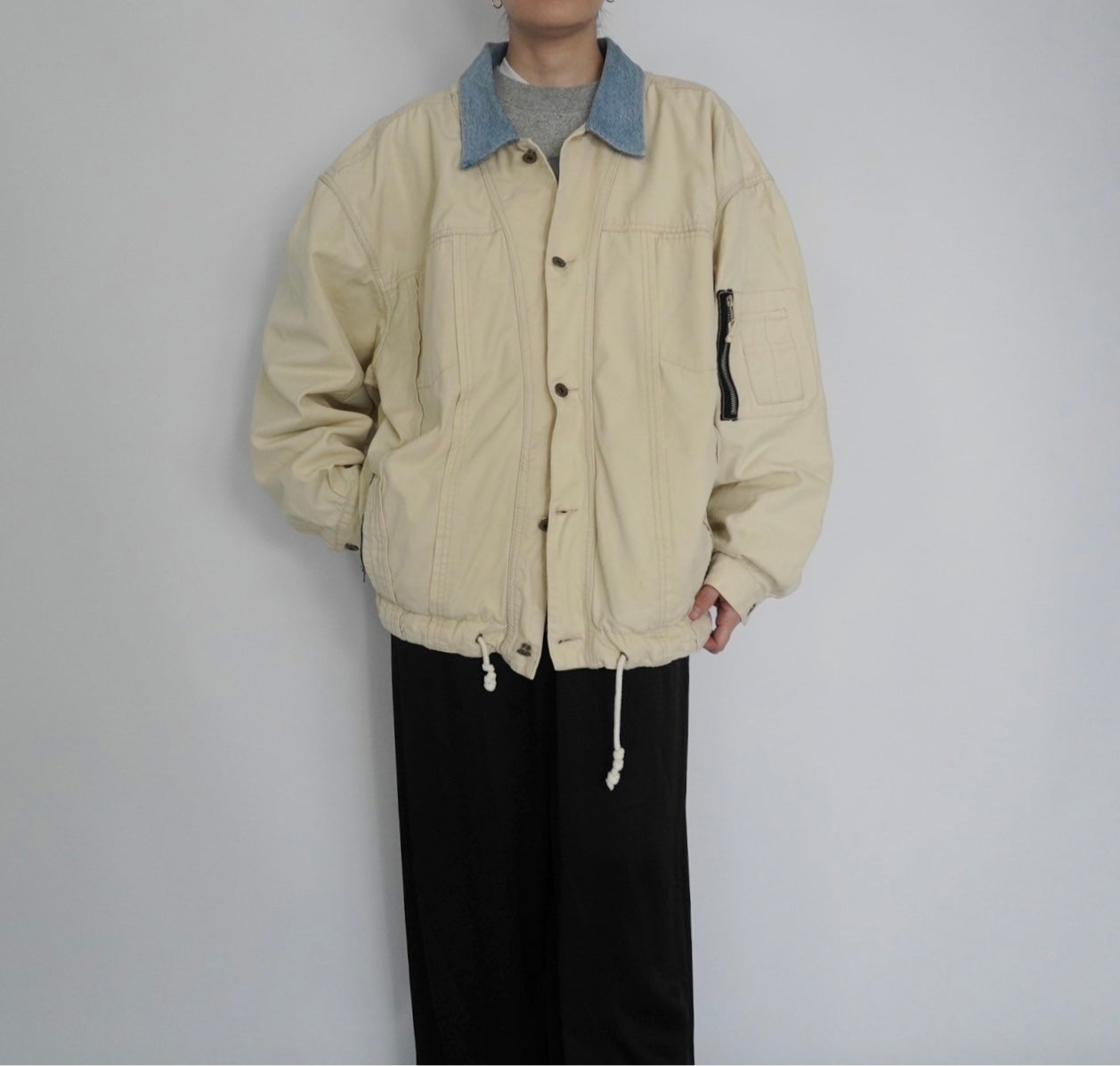 90s Denim Collar Jacket