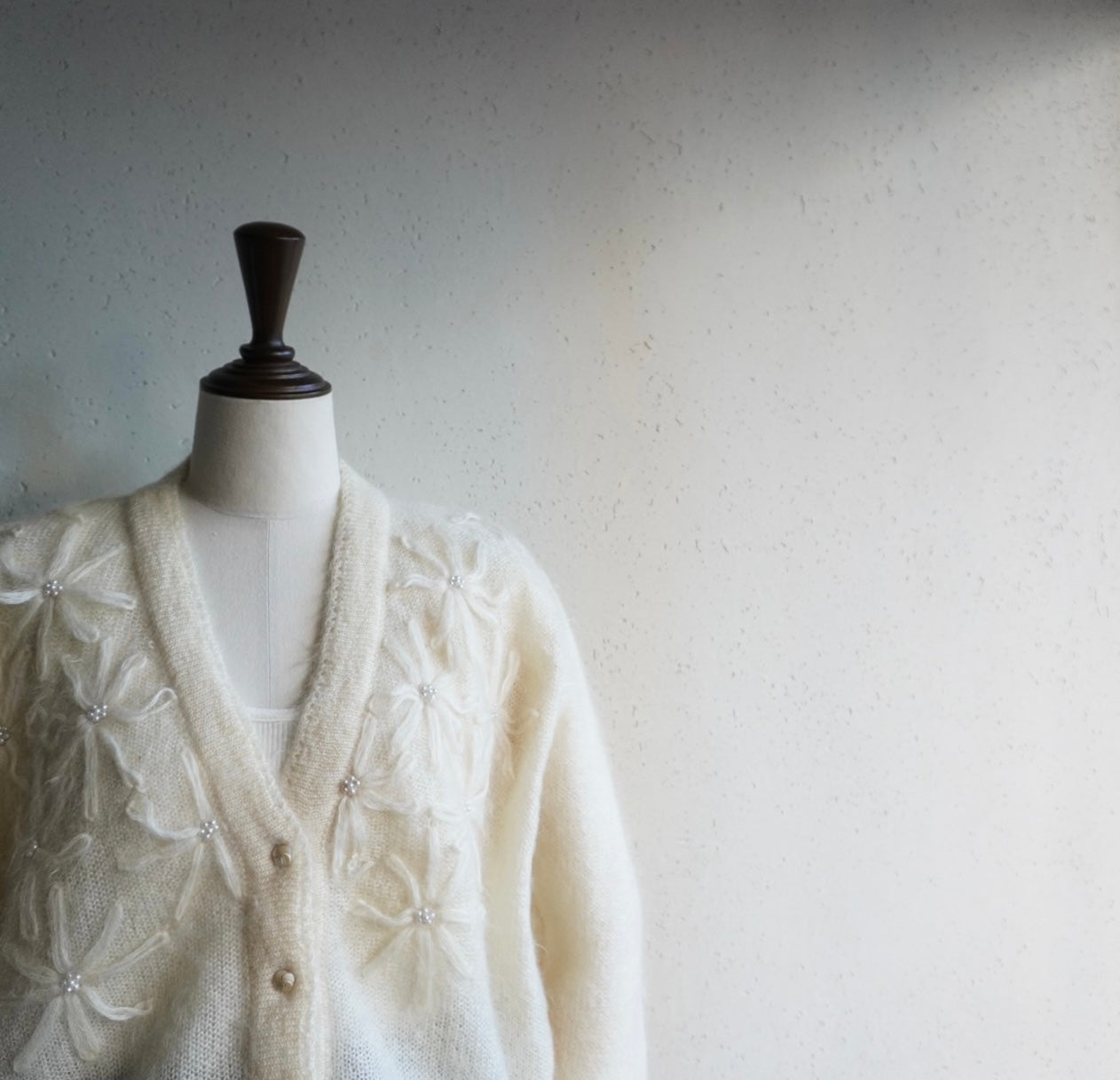 90s Design Mohair Knit Cardigan Made in Italy